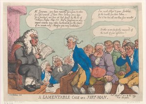 Egy esküdtszék siralmas ügye, 1815. március 10., 1815. március 10. alkotó: Thomas Rowlandson