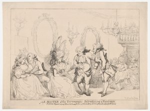 A ceremóniamester bemutatja a partnert alkotó: Thomas Rowlandson