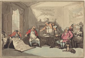 Egy milícia-gyűlés alkotó: Thomas Rowlandson