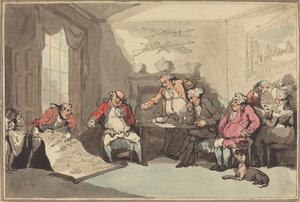 Egy milícia találkozó, valószínűleg 1799-ben. alkotó: Thomas Rowlandson