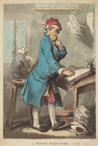 Egy pénzügyi írnok alkotó: Thomas Rowlandson