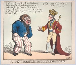 Egy új francia fantazmagoria, 1803., 1803. alkotó: Thomas Rowlandson