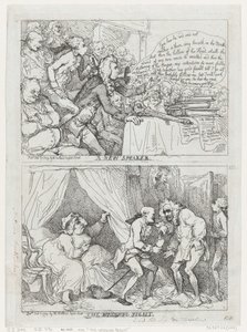 Egy új beszélő és a nászéjszaka, 1789. február 7., 1789. február 7. alkotó: Thomas Rowlandson