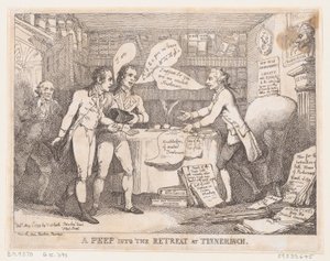 Bepillantás a visszavonulásba a Tinnechurch United Irish-ben, 1799. május 1., 1799. május 1. alkotó: Thomas Rowlandson