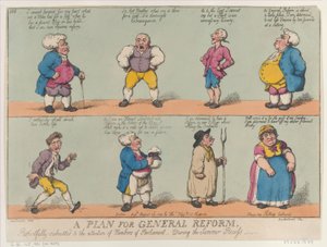 Általános reformterv, tisztelettel a képviselők figyelmébe terjesztve o..., 1809. augusztus 29. alkotó: Thomas Rowlandson