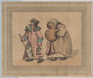 Visszatérés egy látogatásról, 1798. április 3., 1798. április 3. alkotó: Thomas Rowlandson