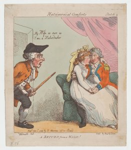 Visszatérés egy sétából, 1799. október 1., 1799. október 1. alkotó: Thomas Rowlandson