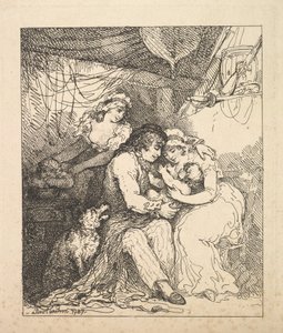 Egy tengerész családja alkotó: Thomas Rowlandson