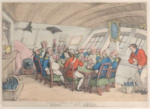 A Snug Cabin, vagy Port Admiral, 1808. június 21., 1808. június 21. alkotó: Thomas Rowlandson