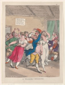 Szabók esküvője, 1814. február 20., 1814. február 20. alkotó: Thomas Rowlandson