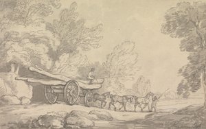 Egy fa szekér alkotó: Thomas Rowlandson