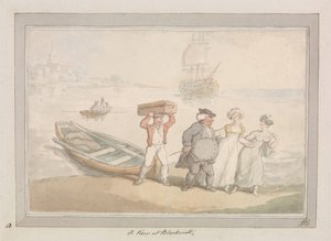 Kilátás Blackwallra alkotó: Thomas Rowlandson