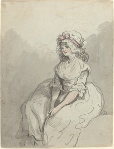 Egy fiatal angol szépség alkotó: Thomas Rowlandson