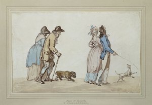 Kor és fiatalság, alkotó: Thomas Rowlandson