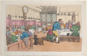 Egy étterem alkotó: Thomas Rowlandson