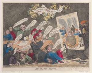 Egy ír üvöltés, 1799. március 1., 1799. március 1. alkotó: Thomas Rowlandson