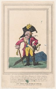 Bármi megteszi egy tisztnek, 1796. január 1., 1796. január 1. alkotó: Thomas Rowlandson
