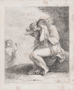Ariadne Naxoson Bacchus megközelítése, kb. 1790., kb. 1790. alkotó: Thomas Rowlandson