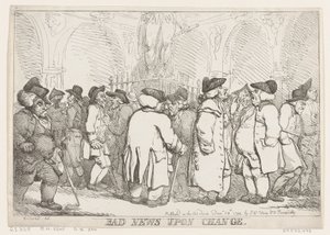 Rossz hírek változáskor, 1794. december 28., 1794. december 28. alkotó: Thomas Rowlandson