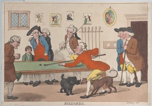 Biliárd, 1803. március 1., 1803. március 1. alkotó: Thomas Rowlandson
