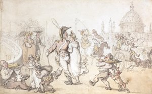 Blackfriars Bridge (akvarell) alkotó: Thomas Rowlandson