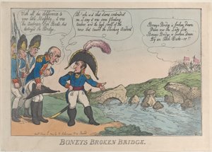 Boneys Broken Bridge, 1809. június 12 -én, 1809. június 12 -én. alkotó: Thomas Rowlandson