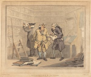 Könyvkereskedő és szerző alkotó: Thomas Rowlandson