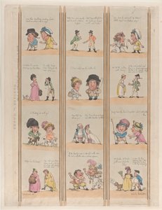 Borders for Rooms, Extravaganzas Plate 6, 1799. május 2., 1799. május 2. alkotó: Thomas Rowlandson