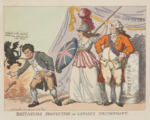 Britannia védelme, avagy a hűség diadala alkotó: Thomas Rowlandson