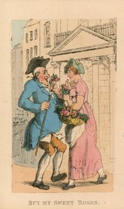 Vegye meg az édes rózsáimat (színes gravírozás) alkotó: Thomas Rowlandson