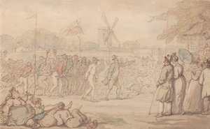 Barclay kapitány rali mérkőzése – A cél alkotó: Thomas Rowlandson