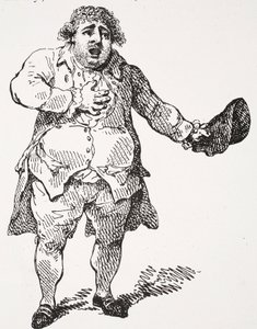 Charles James Fox mint Demosthenes, illusztráció a „Hutchinson története a brit nemzetről”, 1923 körül alkotó: Thomas Rowlandson