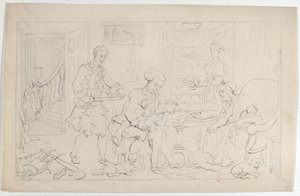 Gyermekkor: Az első oktató, Az élettáncból, 1817. szeptember 1., 1817. szeptember 1. alkotó: Thomas Rowlandson