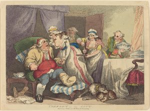 Kényelem a köszvényben alkotó: Thomas Rowlandson
