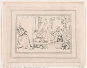 Bath kényelmei, 6. táblakép alkotó: Thomas Rowlandson