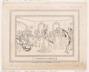 Fürdő kényelmei, 8. tábla, 1798. január 6., 1798. január 6. alkotó: Thomas Rowlandson