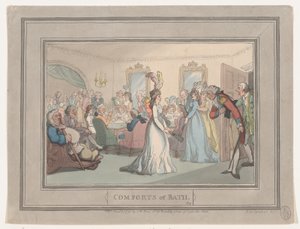 Fürdő kényelmei, 8. tábla, 1798. január 6., 1798. január 6. alkotó: Thomas Rowlandson