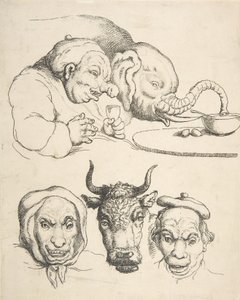 Összehasonlító anatómia, 1800-25., 1800-25. alkotó: Thomas Rowlandson