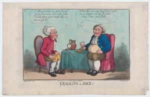 Cracking a Joke, 1808. november 15., 1808. november 15. alkotó: Thomas Rowlandson