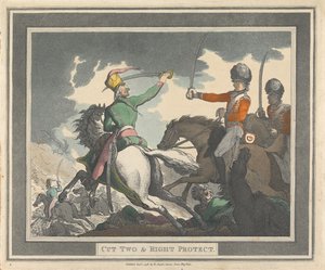 Második vágás és jobb oldali védelem alkotó: Thomas Rowlandson