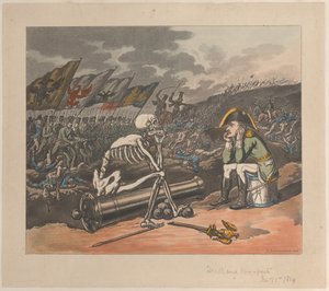 Halál és Bonaparte, A terror két királya, 1814. január 1., 1814. január 1. alkotó: Thomas Rowlandson