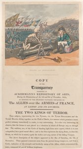 Halál és Bonaparte, A terror két királya, 1814. január 1., 1814. január 1. alkotó: Thomas Rowlandson