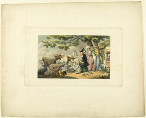 Doctor Syntax Drawing After Nature, The Tour of Doctor Syntax alkotó: Thomas Rowlandson