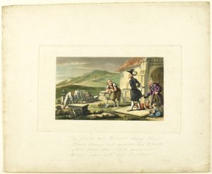 Doctor Syntax Meditating on the Tomb Stones, The Tour of Doctor Syntax alkotó: Thomas Rowlandson