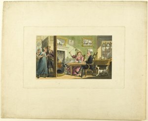 Doctor Syntax Returned from His Tour, The Tour of Doctor Syntax alkotó: Thomas Rowlandson