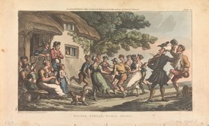 Doctor Syntax, Vidéki sportok, a „Doctor Syntax utazása a festői szépség nyomában” című műből alkotó: Thomas Rowlandson