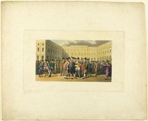 Doctor Syntax Liverpoolban, a The Tour of Doctor Syntax-ból alkotó: Thomas Rowlandson