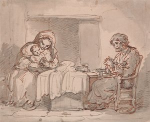 Lakásbelső alkotó: Thomas Rowlandson