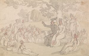 Dr. Syntax ellátogat egy leányinternátumba alkotó: Thomas Rowlandson