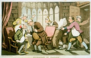 "Dr. Syntax in Danger", 1820 alkotó: Thomas Rowlandson